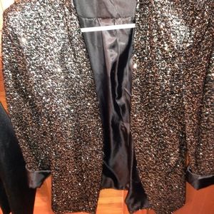 BBWM Women Sequin Blazer Sz XS